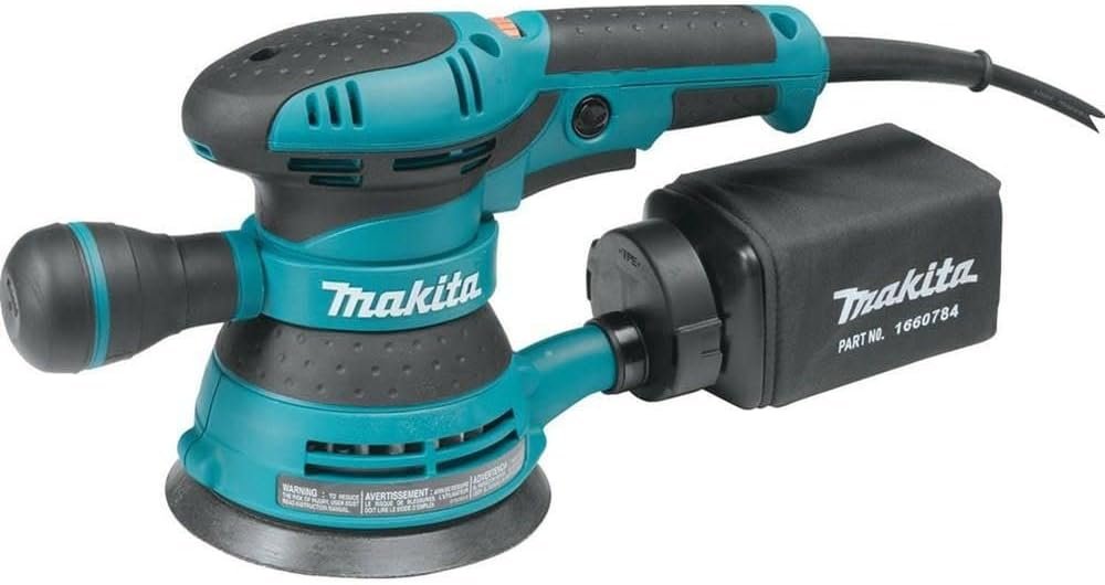 Makita BO5041-R 120V 3 Amp Variable Speed 5 in. Corded Random Orbit Sander (Renewed)