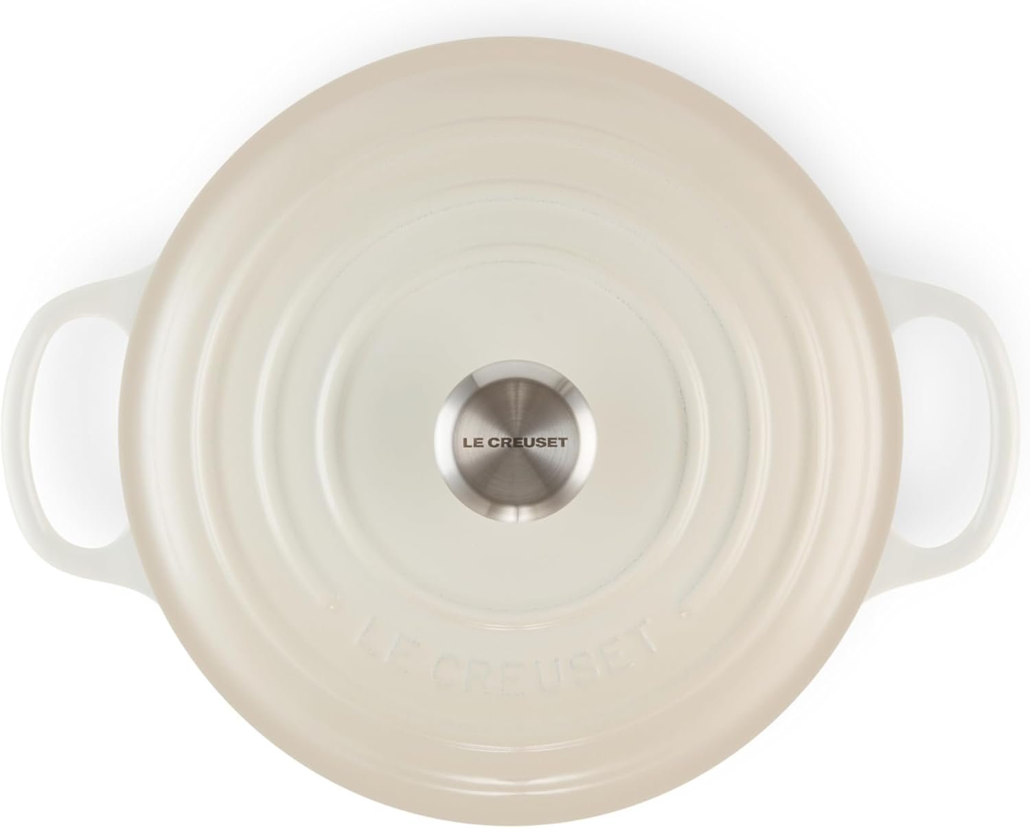 Le Creuset Enameled Cast Iron Signature Round Dutch Oven, 5.5 qt., Meringue - Image 2