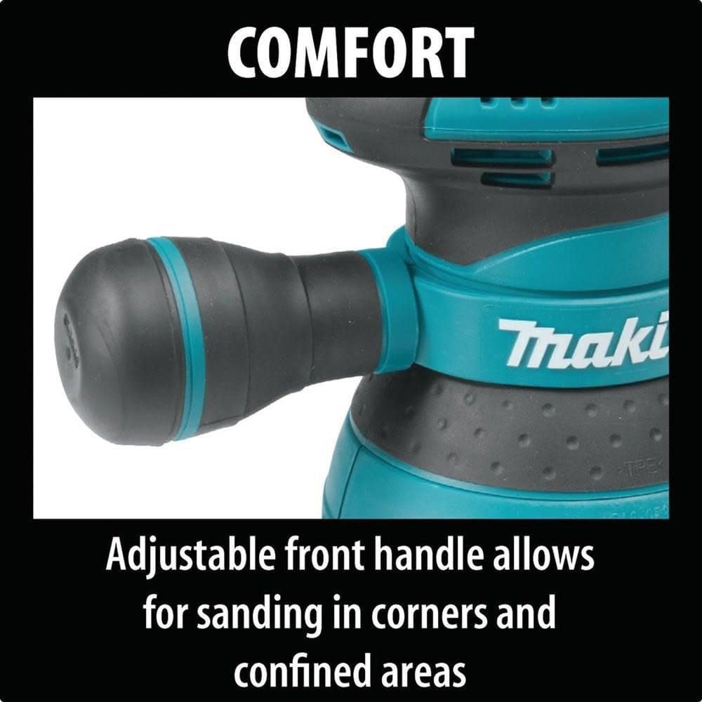 Makita BO5041-R 120V 3 Amp Variable Speed 5 in. Corded Random Orbit Sander (Renewed) - Image 3