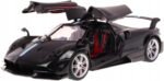 Modern-Depo Licensed RC Car 1:14 Scale Pagani Huayra BC | Rastar Radio Remote Control 1/14 RTR Super Sport Car Model w/ Open Doors (Black)