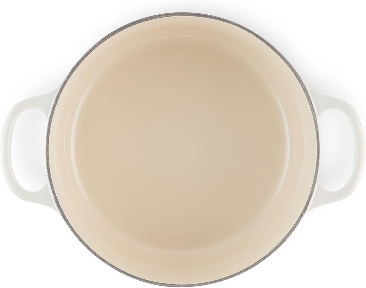 Le Creuset Enameled Cast Iron Signature Round Dutch Oven, 5.5 qt., Meringue - Image 3