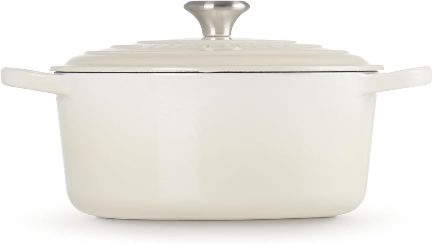 Le Creuset Enameled Cast Iron Signature Round Dutch Oven, 5.5 qt., Meringue - Image 4