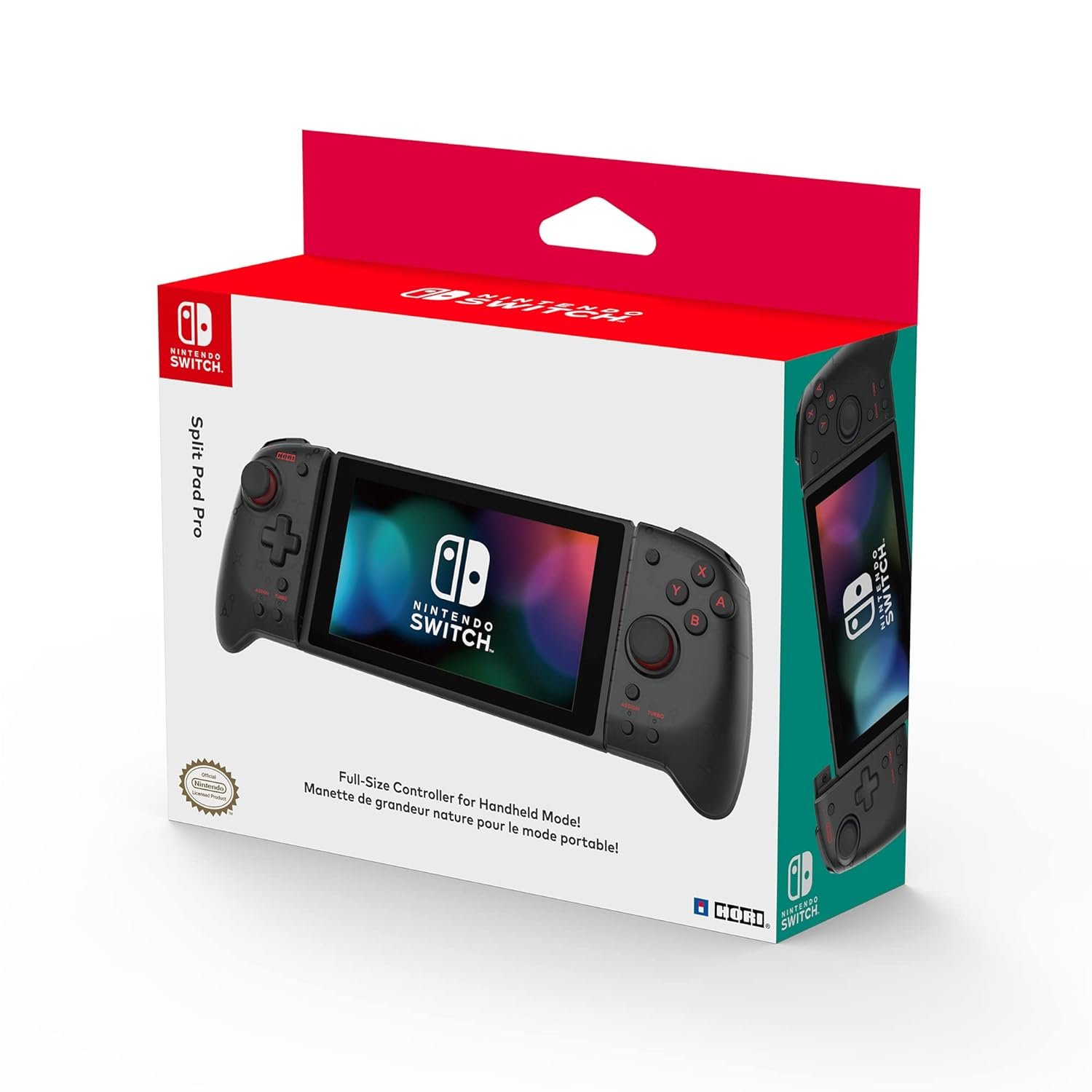 Hori Nintendo Switch Split Pad Pro (Black) Ergonomic Controller for Handheld Mode - Officially Licensed By Nintendo - Image 2