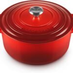 Le Creuset Enameled Cast Iron Signature Round Dutch Oven, 7.25 qt., Cerise