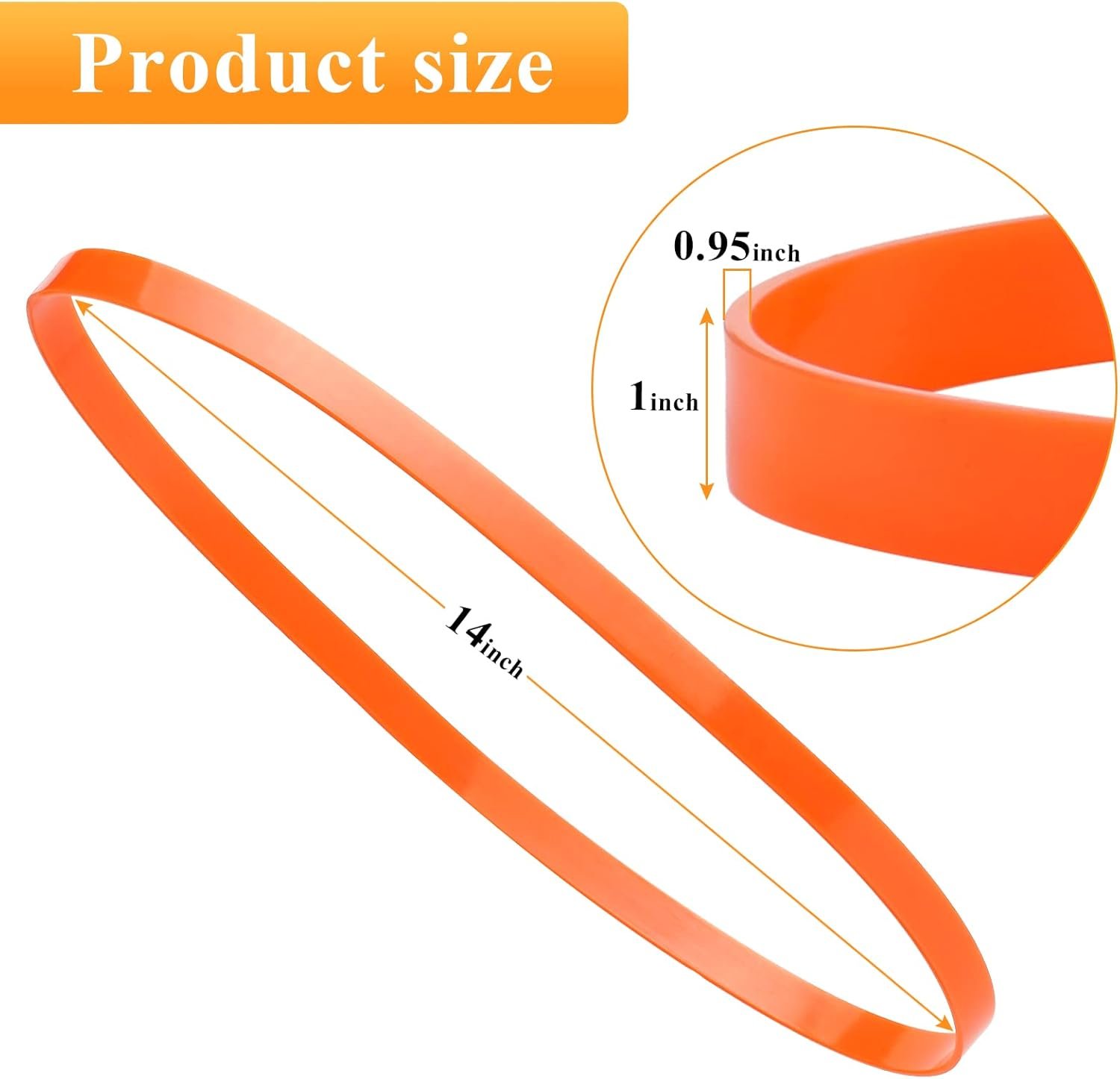 Upgrade Band Saw Urethane Tires - 14" x 1" x .095" (2 Pack) Compatible with Jet, Grizzly, and Powermatic Band Saws - Image 3