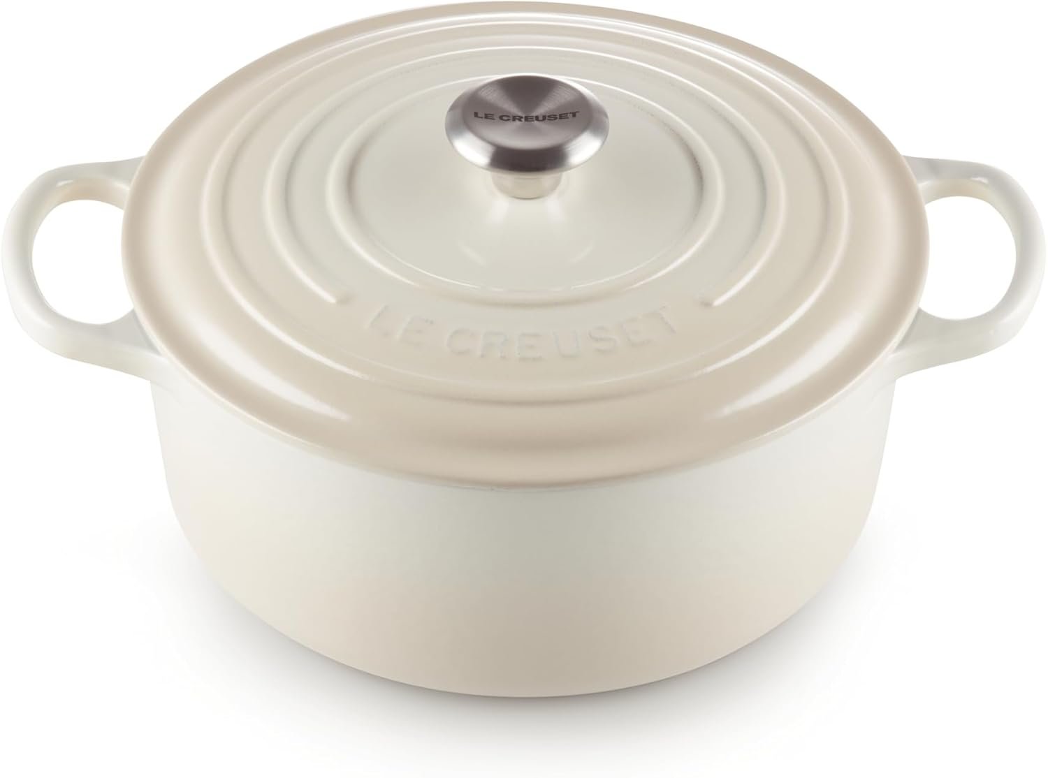 Le Creuset Enameled Cast Iron Signature Round Dutch Oven, 5.5 qt., Meringue