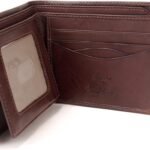 Tony Perotti Men's Italian Leather Bifold Wallet With Card Holders, Pockets, ID Window - Eco-Friendly Vegetable-Tanned Full Grain Leather Wallet