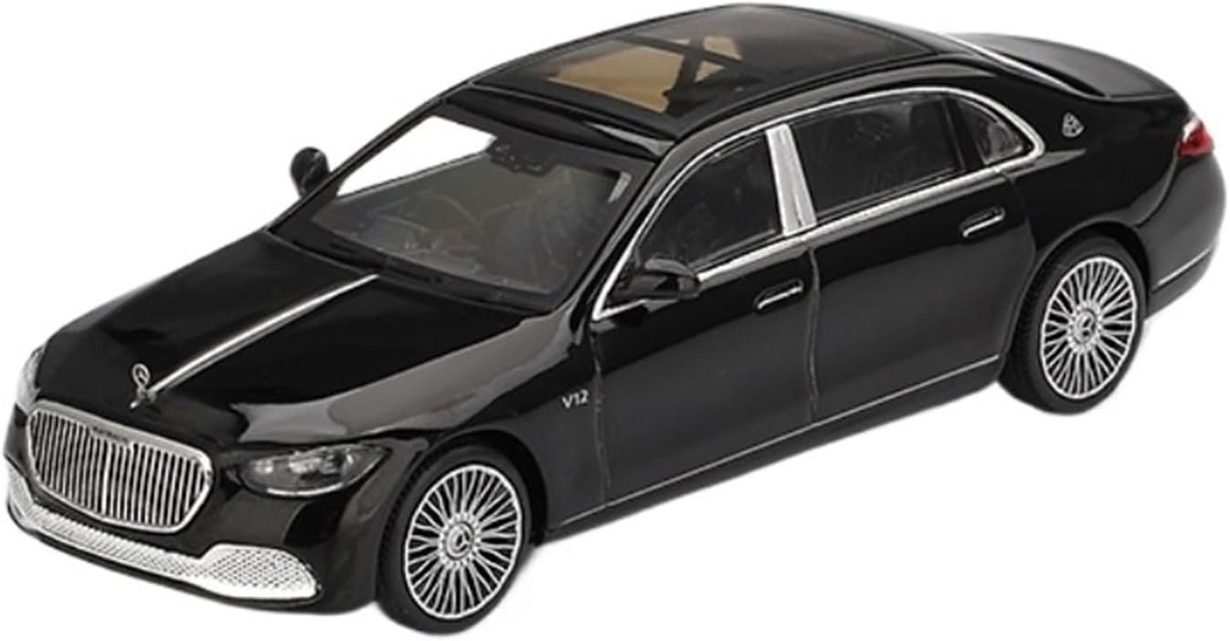 Miniature Display 1:64 Scale for Mercedes Maybach S680 Alloy Car Model Die Cast Kit Static Collection Ornaments Simulation Collection