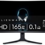 Alienware AW3423DWF Curved QD-OLED Gaming Monitor - 34-inch Quantum Dot OLED 0.1Ms 165Hz 21:9 Curved Display, 99.3% DCI-P3 Color Gamut, VESA DisplayHDR True Black 400, AMD FreeSync Premium Pro - Black