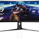ASUS ROG Strix XG49VQ 49” Curved Gaming FreeSync Monitor 144Hz Dual Full HD HDR Eye Care with DP HDMI Black