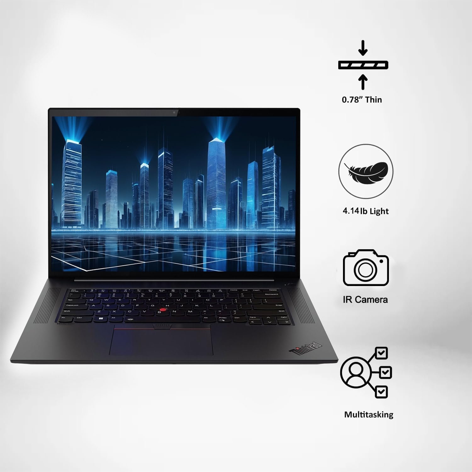 Lenovo ThinkPad X1 Extreme Gen 5 Business Laptop - 16" IPS 100% sRGB Display, Intel Core i7-12700H, RTX 3050 Ti, 32GB DDR5 RAM, 1TB PCIe, Fingerprint Login, Backlit KB, Wi-Fi 6, Windows 11 Pro - Image 2
