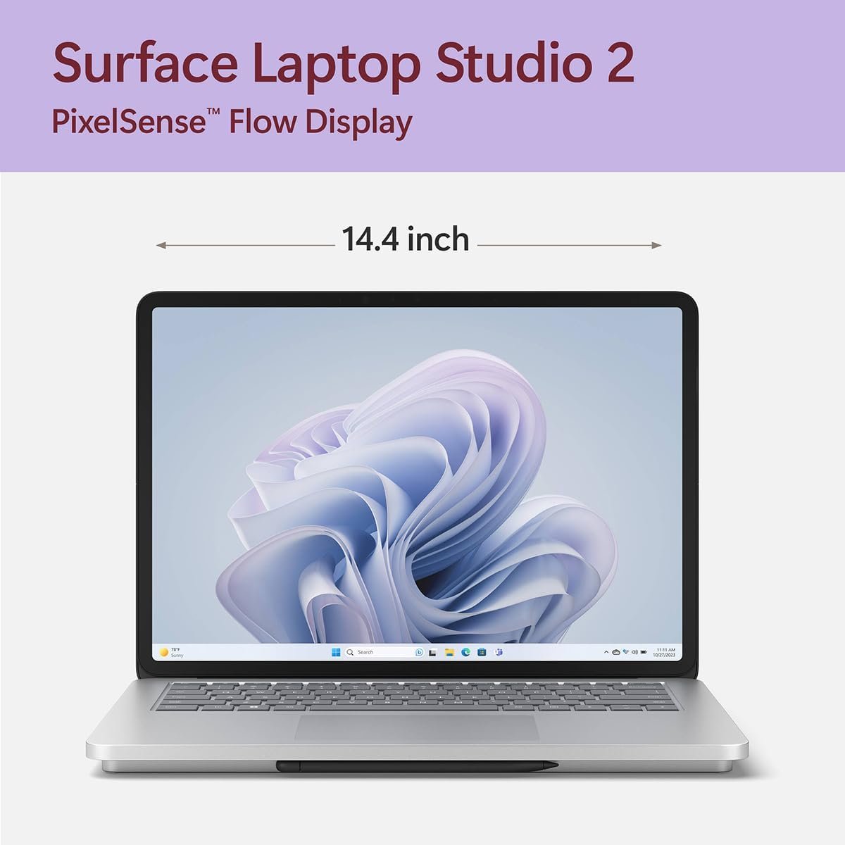 Microsoft Surface Laptop Studio 2 14.4" Touchscreen Convertible (Floating Slider) 2 in 1 Notebook - Intel Core i7 13th Gen i7-13800H - Intel Evo Platform - 16 GB - 512 GB SSD - English Keyboard - Image 8