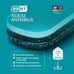 ESET NOD32 Antivirus | 2025 Edition | 1 Device | 1 Year | Antivirus Software | Gamer Mode | Small System Footprint | Digital Download [PC/Mac]