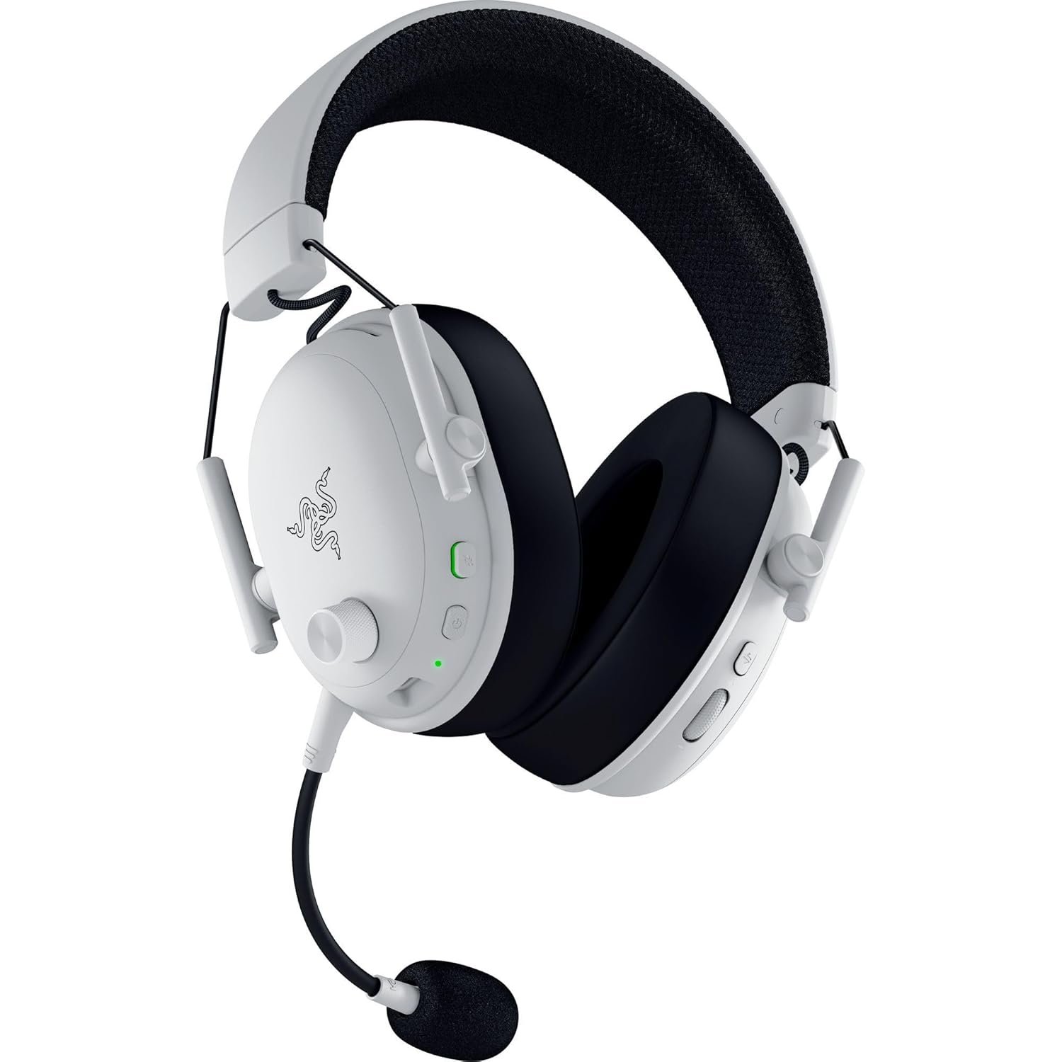 Razer BlackShark V3 Wireless Gaming Headset for PC: 50mm Drivers - Super Wideband Mic - 2.4 GHz, Bluetooth, USB - Works with Mac, PS5, Nintendo Switch, Smartphone - 70 Hr Battery - White - Image 10