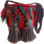 Handmade Wayuu Crochet Tote Bag, Woven Mochila, Colombian Tribal Bag, Beach Bag Canvas tote bag for women