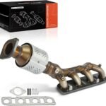 A-Premium Front Left Exhaust Manifold Catalytic Converter Kit Direct-Fit Compatible with Infiniti QX80 2014-2015, QX56 2011-2013, 5.6L, EPA Compliant