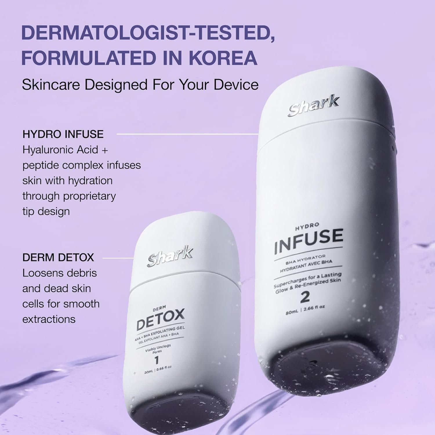 Shark FacialPro Glow at-Home Hydro-Powered Facial System with DePuffi Hot & Cold Therapy – Professional Spa Skincare Device for Pore Cleansing, Hydration, & Radiant Glow, Blue, FH320 - Image 10