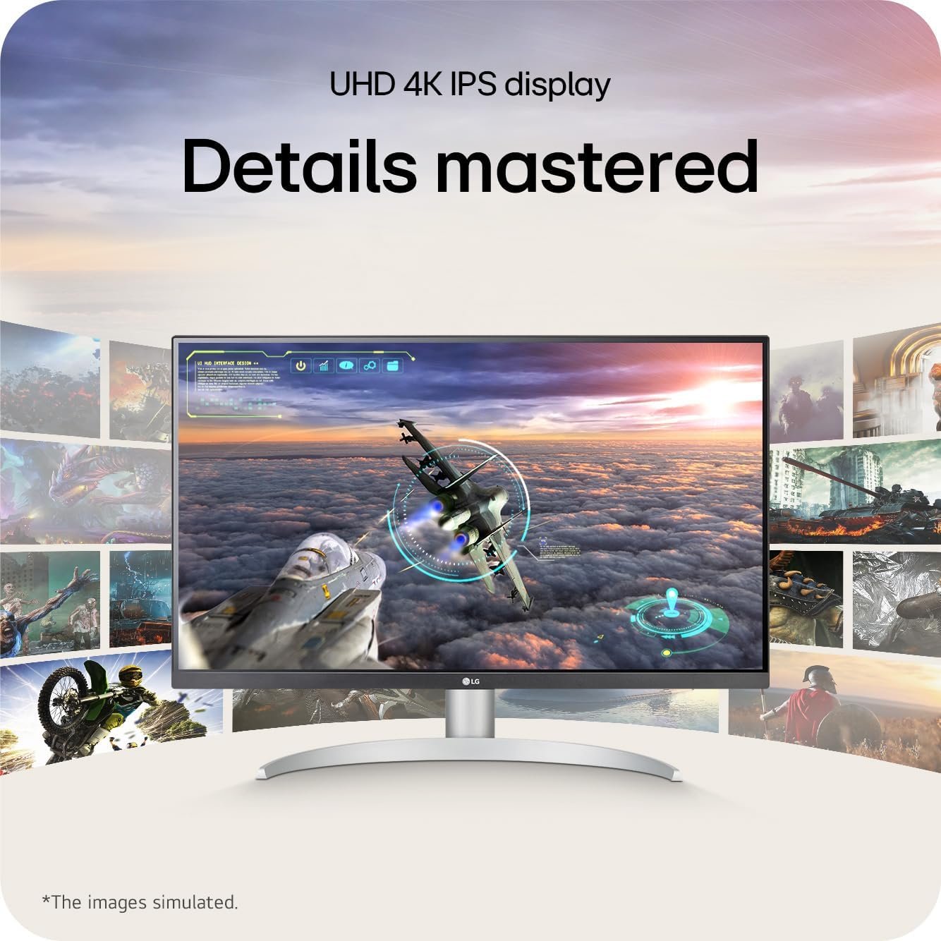 LG 27UP650K-W 27-inch Ultrafine 4K UHD (3840 x 2160) IPS Computer Monitor, 60Hz, 5ms, DisplayHDR 400, Reader Mode, Flicker Safe, HDMI, DisplayPort, Tilt/Height/Pivot Adjustable Stand, White - Image 4
