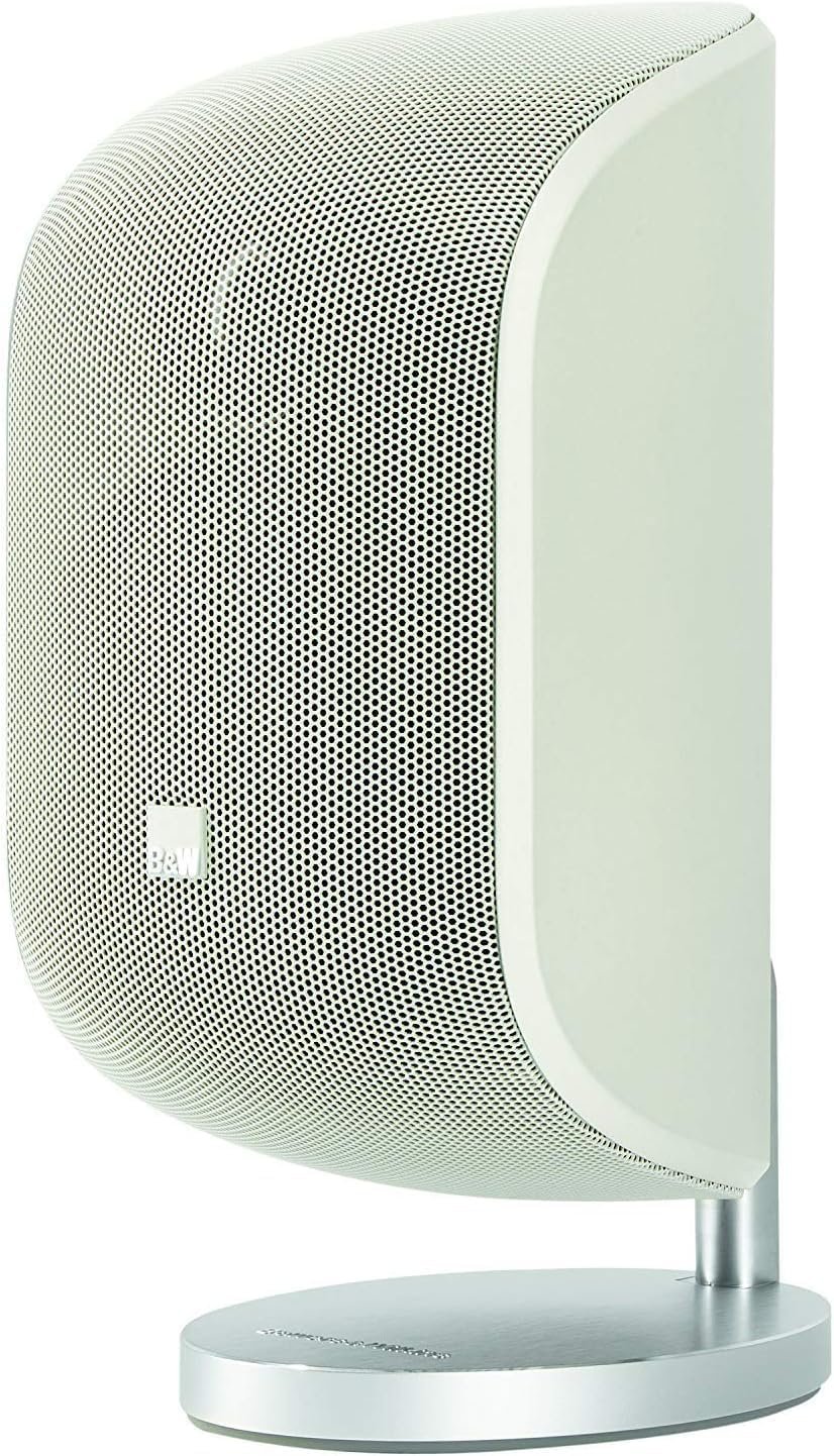 Bowers & Wilkins - 4inch 100W Satellite Speaker (Each) - Matte White (Renewed)