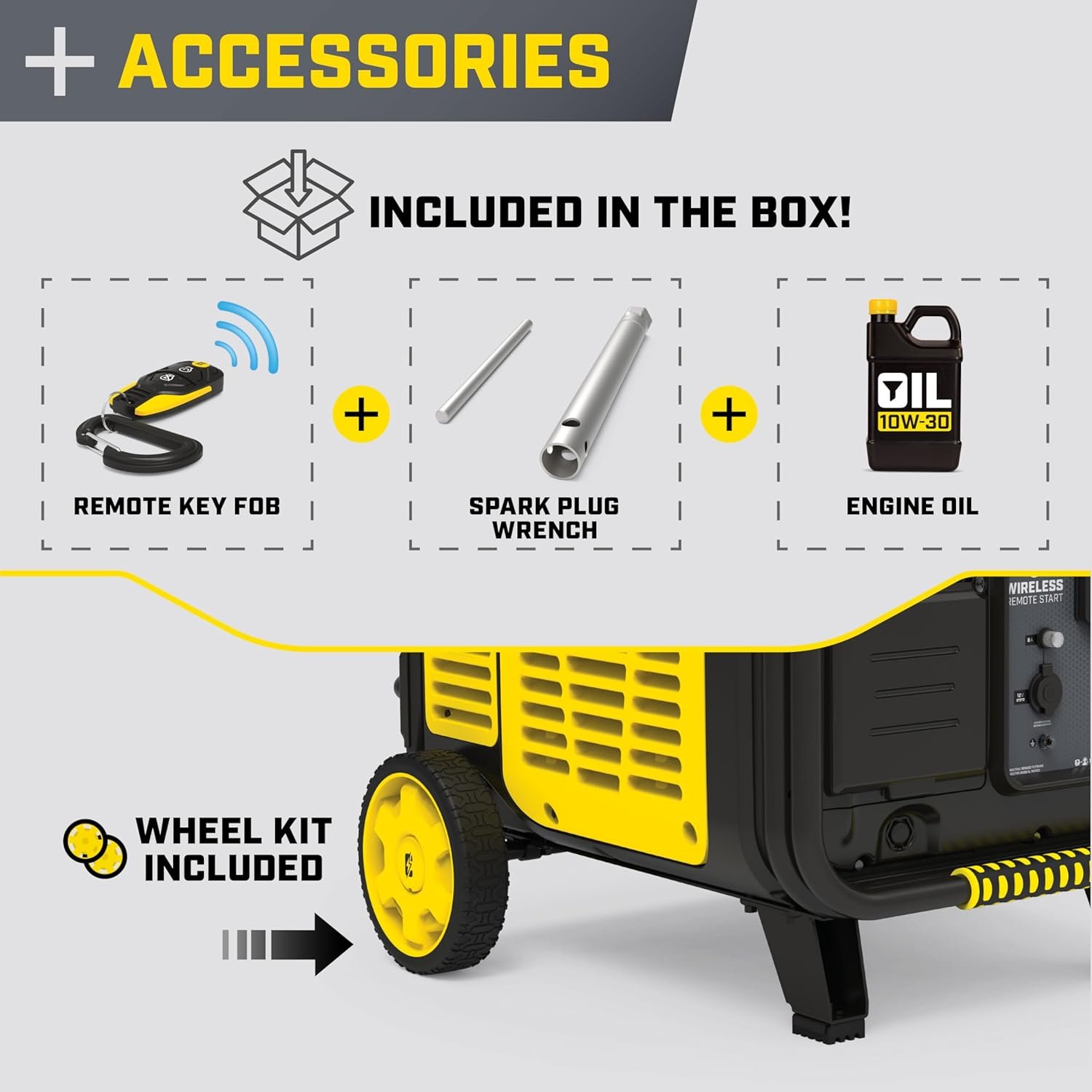 Champion Power Equipment 11,000-Watt Wireless Remote Start Home Backup Portable Inverter Generator with Quiet Technology and CO Shield - Image 6