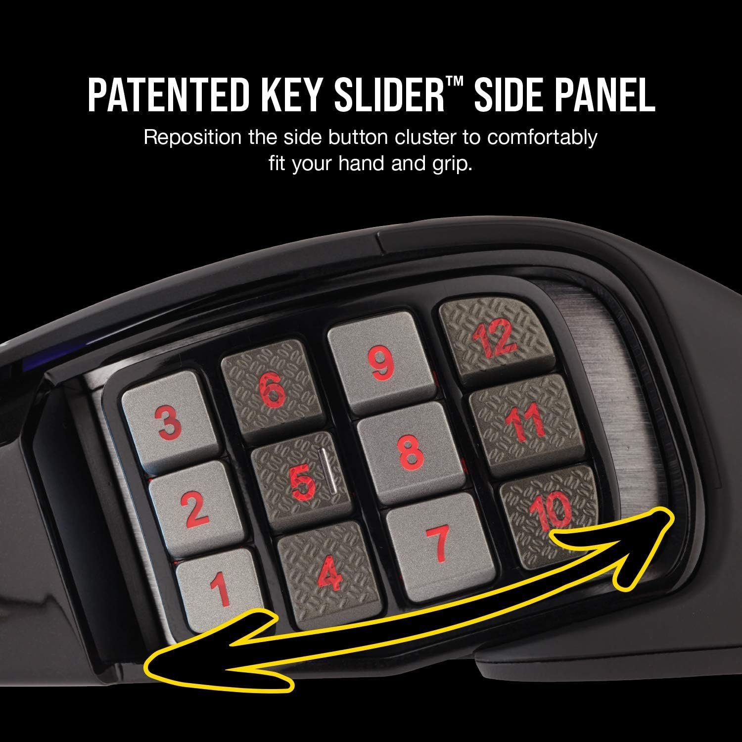 Corsair Scimitar RGB Elite Wired MOBA/MMO Gaming Mouse – 18,000 DPI – 17 Programmable Buttons – iCUE Compatible – PC, Mac, PS5, PS4, Xbox – Black - Image 4