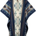 Alpaca Wool Poncho for Men – Western Cowboy Style Inspired by Clint Eastwood – Handmade