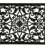 Nuvo Iron Decorative Insert for Fencing, Gates, Home, Garden - Rectangle, 15" X 24", Black