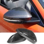 MCARCAR KIT Carbon Fiber Mirror Caps for Jaguar F-Type 2Door 2013-2021 Add-on Side Rearview Mirror Cover Caps Car Exterior Outside Shell