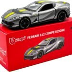 Bburago 1:64 Scale Ferrari Series Model Collection Race Diecast Metal Model Car (812 COMPETIZIONE)