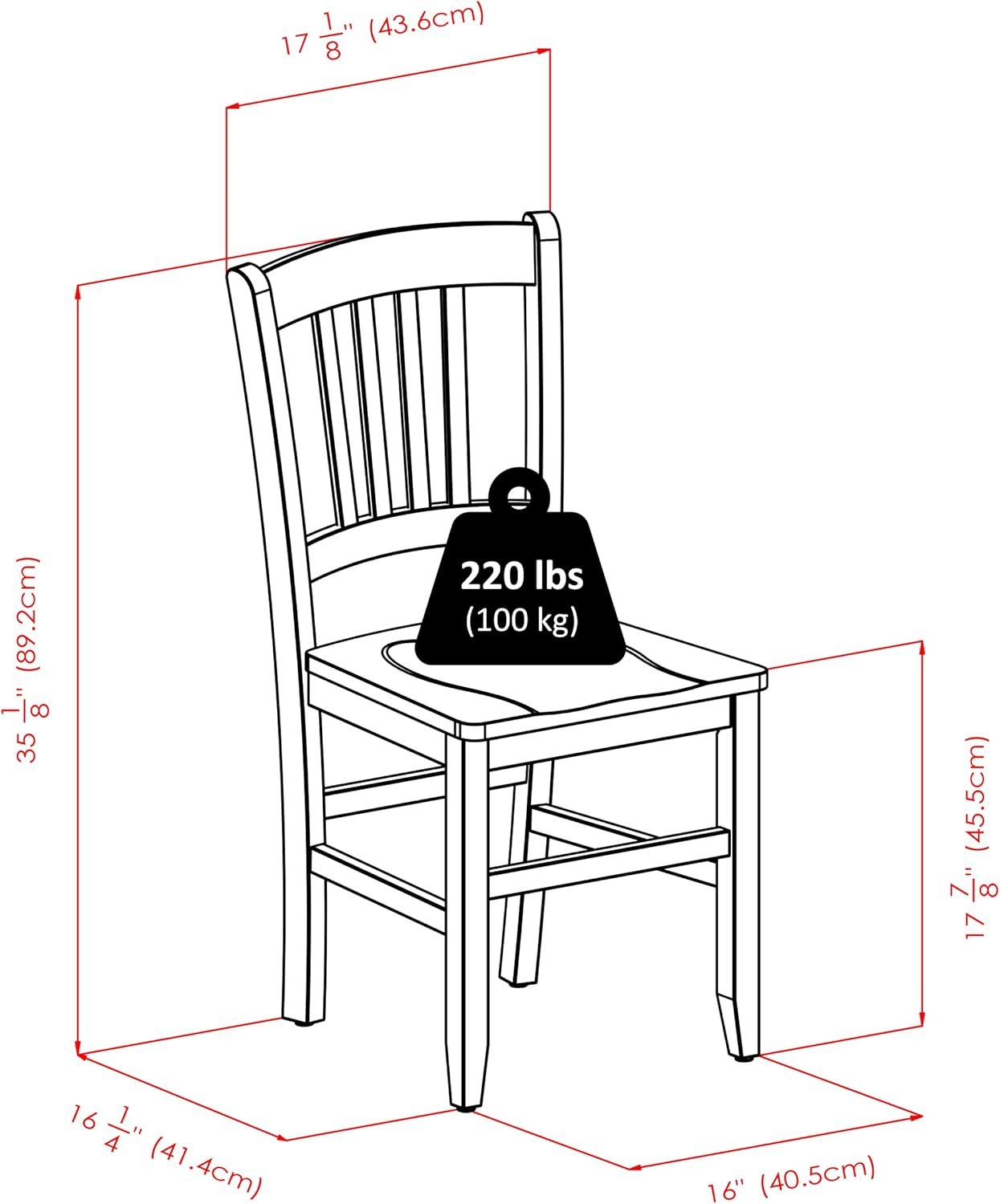 Winsome Madison Seating, Walnut Medium - Image 3