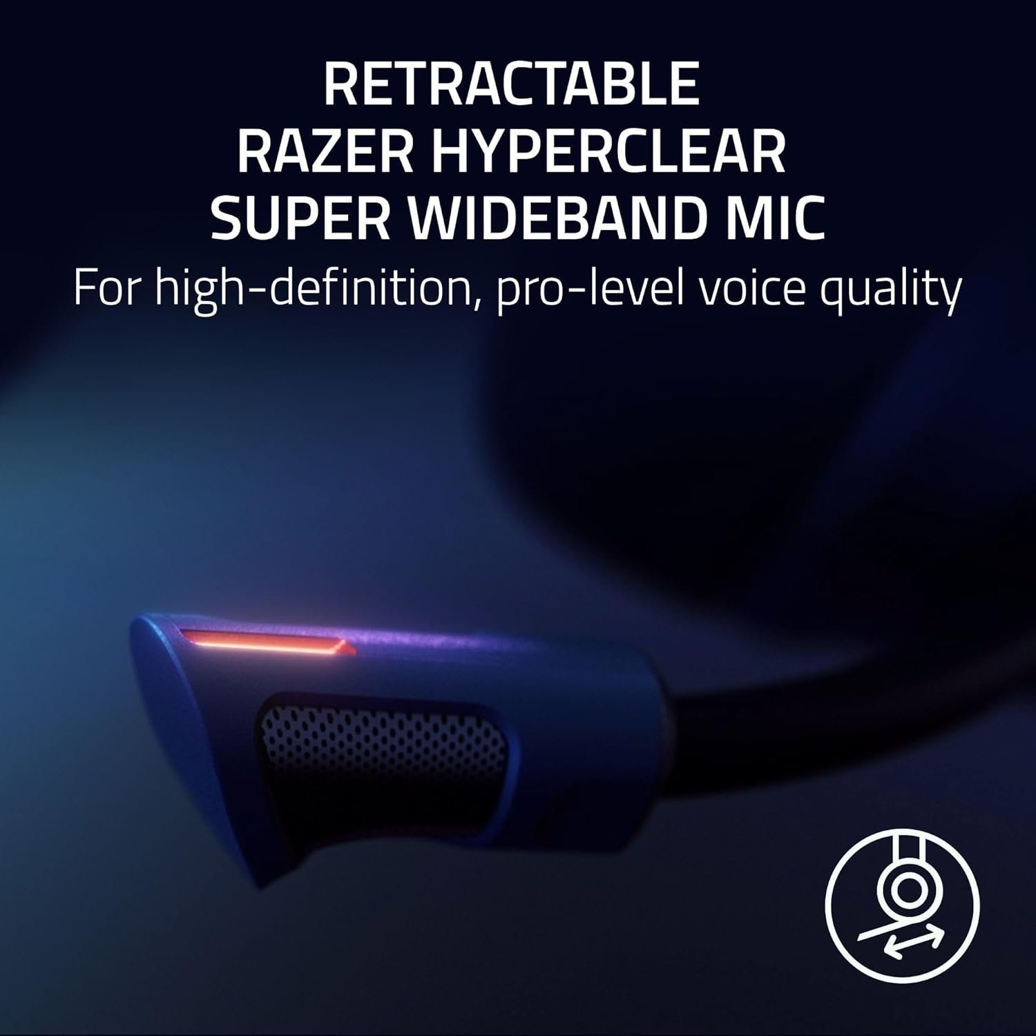 Razer Kraken V4 Pro Wireless Gaming Headset: OLED Control Hub - HD Haptics - 2.4GHz Wireless - Bluetooth - USB - 3.5 mm - Super Wideband Mic - For PC, Mac, PS5, Nintendo Switch, Steam Deck, Smartphone - Image 7