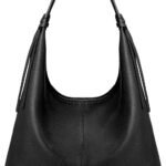 befen Genuine Leather Slouchy Hobo Purses for Women, Top Grain Real Leather Tote Handbags Shoulder Satchel with Tassel Ribbon