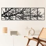 Rajukit Large Metal Wall Art Sculpture,Tree of Life Design,Rust-Resistant Indoor/Outdoor Wall Decor for Living Room,Bedroom,Hallway,Modern Home Decor