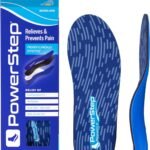 PowerStep Pinnacle Insoles, Orthotics for Plantar Fasciitis Relief, Made in USA Orthotic Insoles, Arch Support Inserts with Moderate Pronation, #1 Podiatrist Recommended (M 6-6.5, W 8-8.5)
