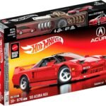 Hot Wheels 1/16 Honda Acura NSX 1990 Building Kit, 876 Pieces, Includes 1/64 Mini Car, Hot Wheels Mattel