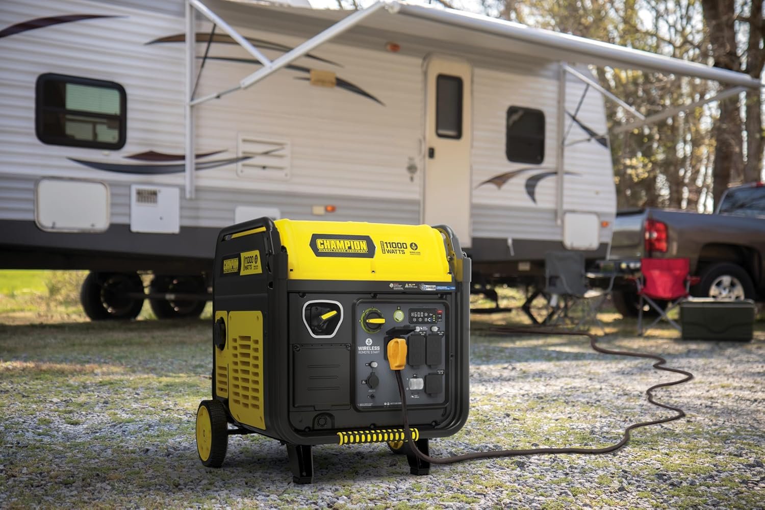 Champion Power Equipment 11,000-Watt Wireless Remote Start Home Backup Portable Inverter Generator with Quiet Technology and CO Shield - Image 11