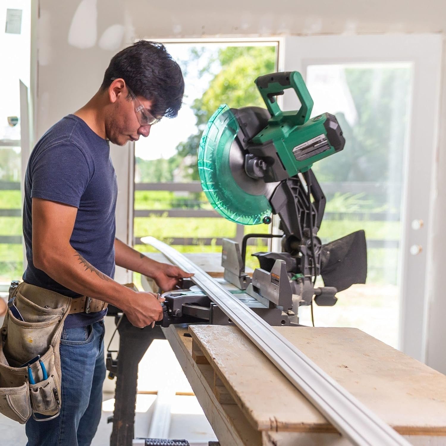 Metabo HPT 12-Inch Compound Miter Saw | Xact Cut LED Shadow Line System | Dual Bevel | C12FDHB - Image 5