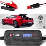 JMR Battery Charger for Aston Martin DB9 Vantage Vanquish Rapide DBS Virage DB7 Trickle Charger Conditioner Maintainer (12V Cig Port, Add Lithium Mode)