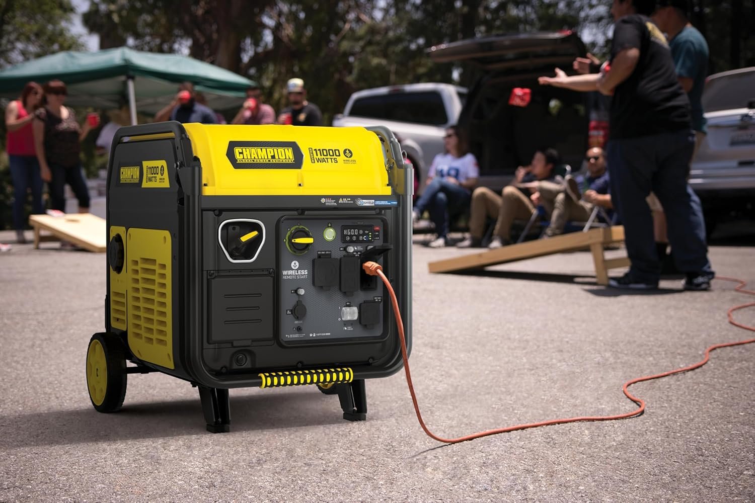 Champion Power Equipment 11,000-Watt Wireless Remote Start Home Backup Portable Inverter Generator with Quiet Technology and CO Shield - Image 10