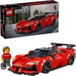 LEGO Speed Champions Ferrari SF90 XX Stradale Sports Car Building Toy for Kids - Building Set W/Ferarri Driver Minifigure for Boys & Girls, Ages 9+ - Gift Idea for Birthdays - 77254