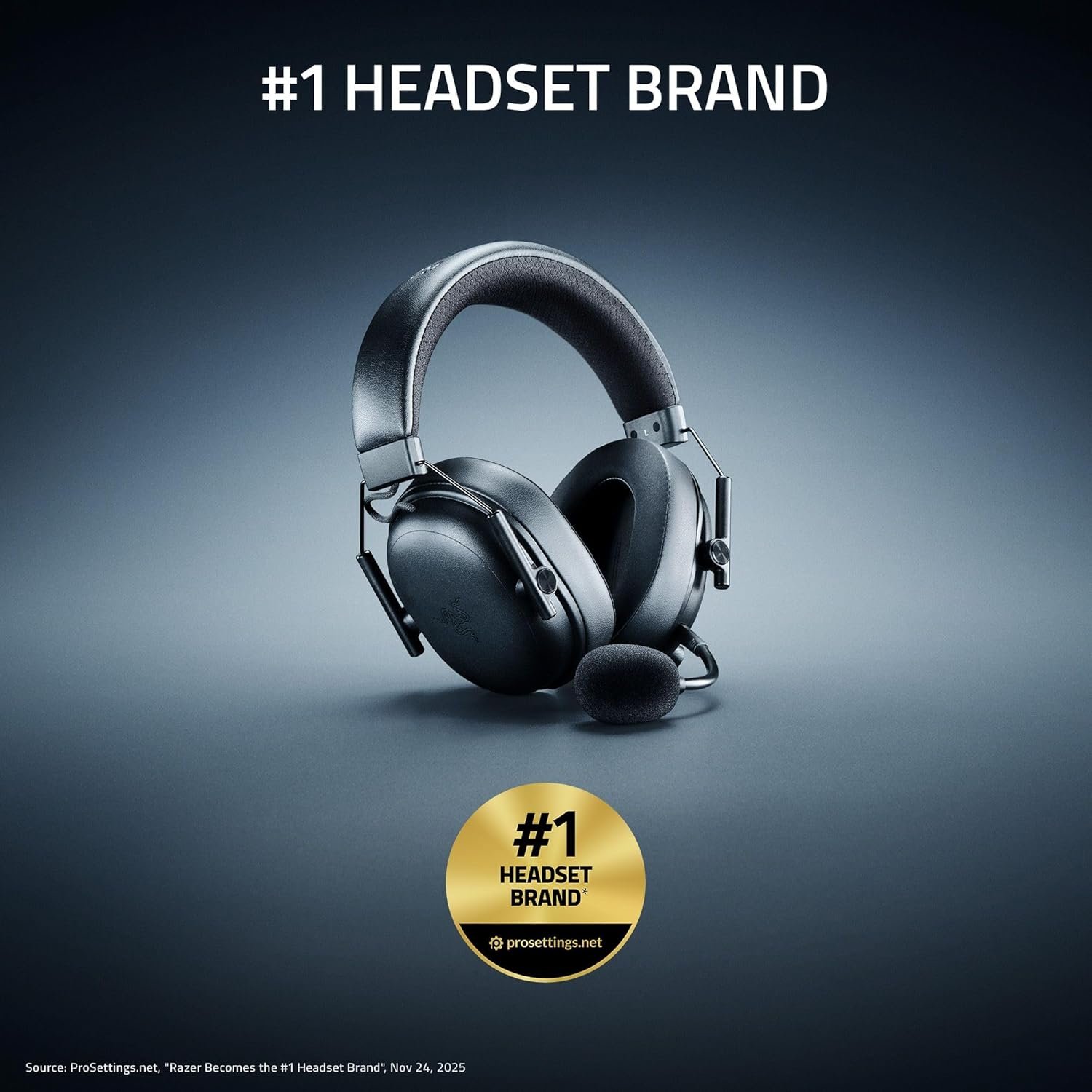 Razer BlackShark V3 Wireless Gaming Headset for PC: 50mm Drivers - Super Wideband Mic - 2.4 GHz, Bluetooth, USB - Works with Mac, PS5, Nintendo Switch, Smartphone - 70 Hr Battery - White - Image 2