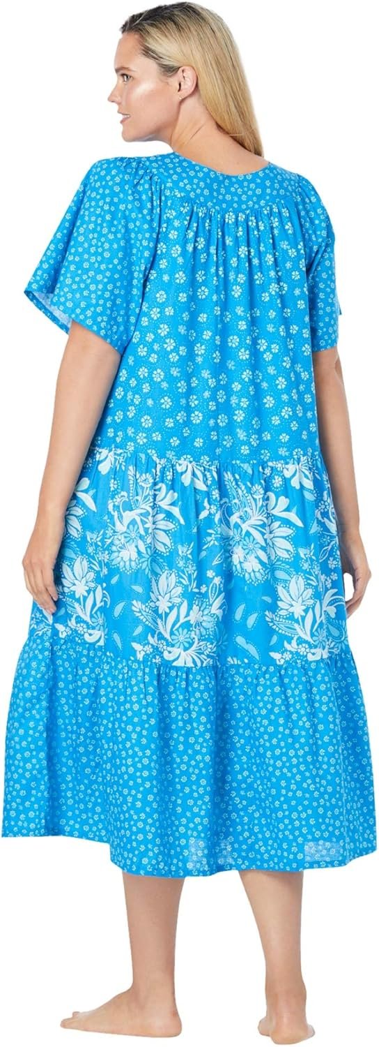 Only Necessities Plus Size Tiered Print Lounger - Image 2