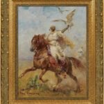 Classical DIY Wood Plein Air Frame for 18x24 Handmade Oil Paintings Vintage Prints, 2.8" Wide Embossed Art Frame for Artists Exhibition Gallery Show Memorial Portrait, No Glass & Back (Gold)