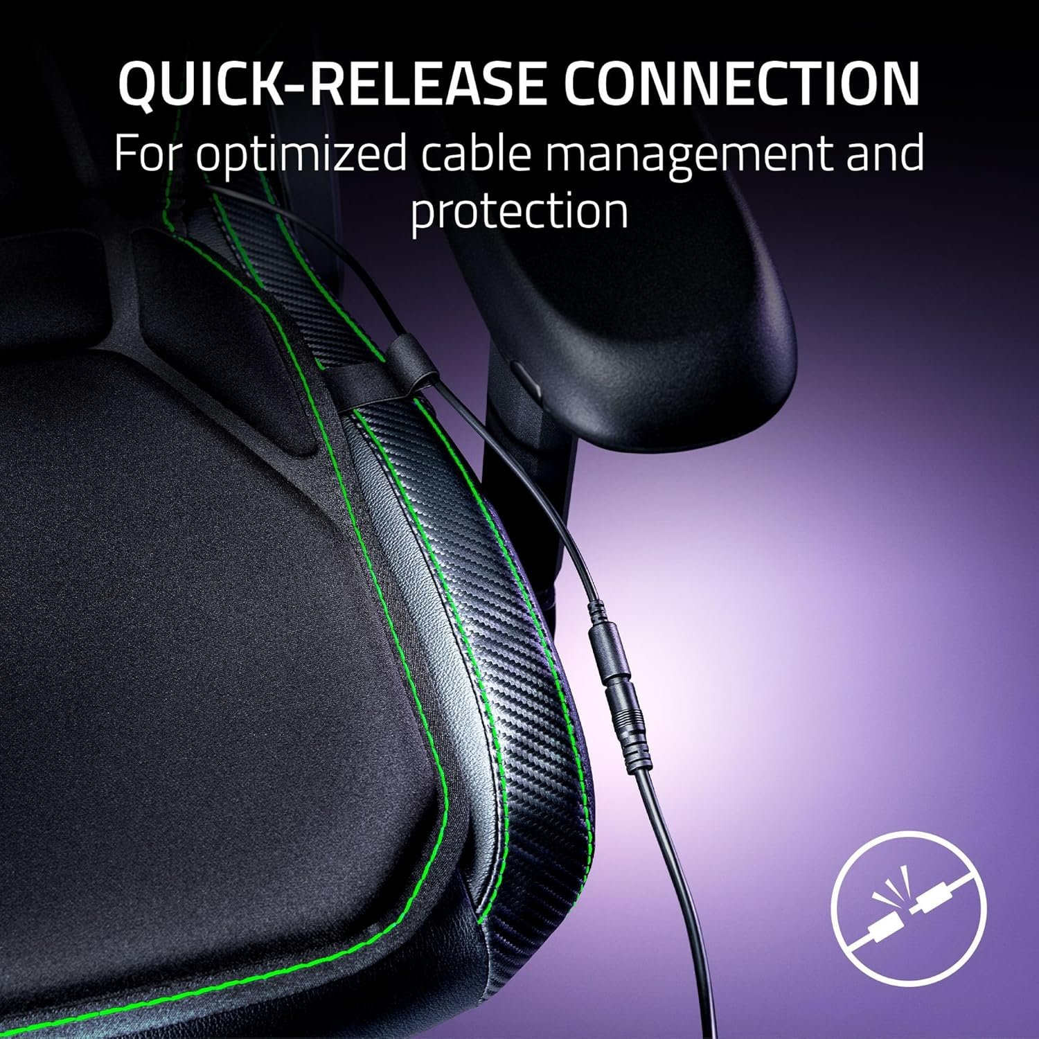 Razer Freyja HD Haptic Gaming Chair Cushion: Multi-Directional Haptics - Haptic EQ Customization via Razer Synapse - HyperSpeed Wireless & Bluetooth - Adjustable Strap for Universal Fit - Image 7