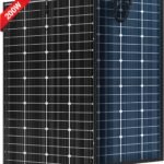 JJN Bifacial 200 Watt Solar Panel, 16BB N-Type 200W 12V 25% High Efficiency 200W Solar Panels, Monocrystalline Solar Module for RV Home Farm Trailer Camper Marine Off-Grid Solar System