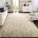 SAFAVIEH Area Rug 8x10 - Evoke Collection - Large - Ivory & Gold, Shabby Chic Oriental Design, Non-Shedding & Easy Cleaning, Ideal for Living Room, Bedroom, Office, Dining Space (EVK238S)